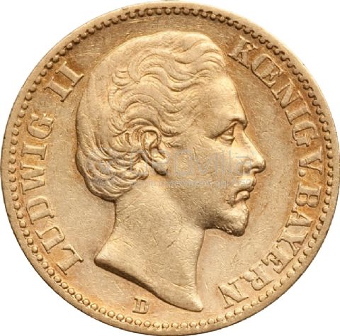 20 Marchi Ludwig II 1872-1873 Regno di Baviera (stati tedeschi)